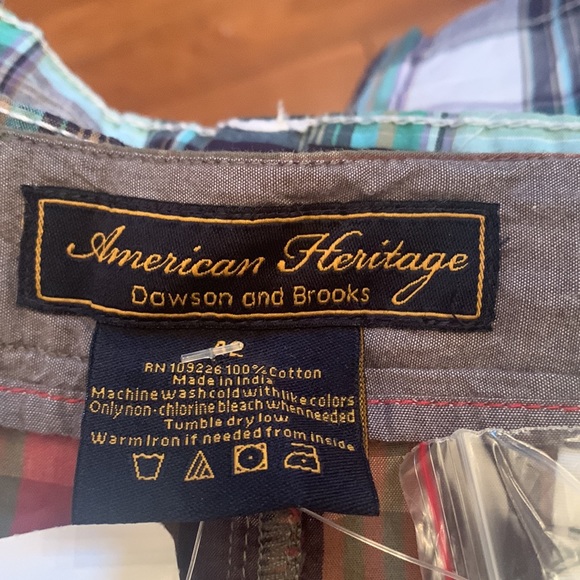 NWT Lot of 2 pairs Men’s American Heritage size 42 plaid shorts - Picture 7 of 7